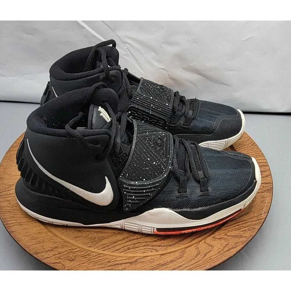 Nike Kyrie 6 Jet Black Sneaker Basketball 2019 Size 7 Men #BQ4630-001 - Picture 6 of 14